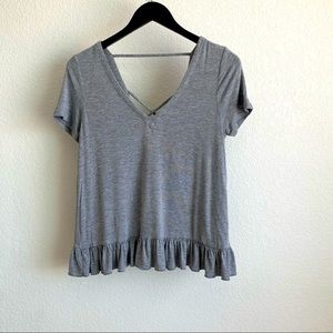 Gray chaser blouse in size XS